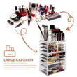 Load image into Gallery viewer, Cosmetic Storage Organizer, Makeup Case, ROSELIFE [TGCA] 4 Pieces Kit Jewelry Display, 9 Drawers, 16 Slots, Detachable, Clear
