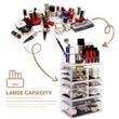 Load image into Gallery viewer, Cosmetic Storage Organizer, Makeup Case, ROSELIFE [TGFA] 4 Pieces Kit Jewelry Display, 10 Drawers, 16 Slots, Detachable, Clear
