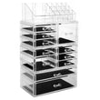 Load image into Gallery viewer, Cosmetic Storage Organizer, Makeup Case, ROSELIFE [TGHA] 4 Pieces Kit Jewelry Display, 11 Drawers, 16 Slots, Detachable, Clear
