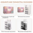 Load image into Gallery viewer, Cosmetic Storage Organizer, Makeup Case, ROSELIFE [TGHA] 4 Pieces Kit Jewelry Display, 11 Drawers, 16 Slots, Detachable, Clear
