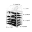 Load image into Gallery viewer, Cosmetic Storage Organizer, Makeup Case, ROSELIFE [THC] 3 Pieces Kit Jewelry Display, 8 Drawers, 16 Slots, Detachable, Clear
