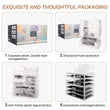 Load image into Gallery viewer, Cosmetic Storage Organizer, Makeup Case, ROSELIFE [THC] 3 Pieces Kit Jewelry Display, 8 Drawers, 16 Slots, Detachable, Clear
