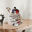 Load image into Gallery viewer, Cosmetic Storage Organizer, Makeup Case, ROSELIFE [THD] 3 Pieces Kit Jewelry Display, 8 Drawers, 16 Slots, Detachable, Clear
