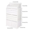 Load image into Gallery viewer, Cosmetic Storage Organizer, Makeup Case, ROSELIFE [TIEB] 4 Pieces Kit Jewelry Display, 12 Drawers, 16 Slots, Detachable, White
