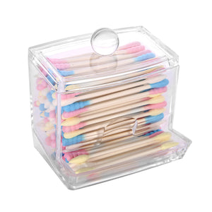 Cotton Swab Holder, Q Tip Holder Dispenser, ROSELIFE Q Tip Holder Organizer, Clear, 1 Pack