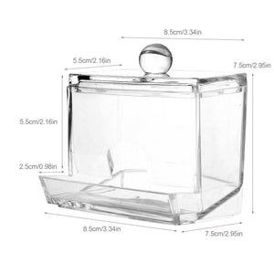 Cotton Swab Holder, Q Tip Holder Dispenser, ROSELIFE Q Tip Holder Organizer, Clear, 1 Pack