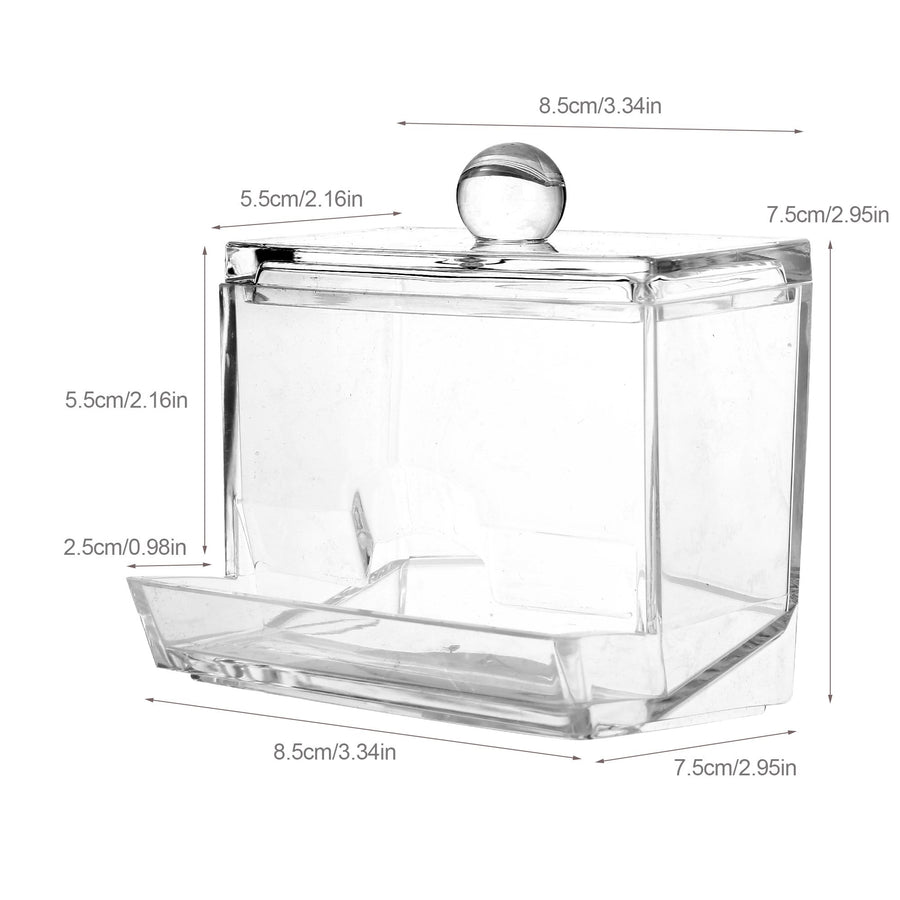 Cotton Swab Holder, Q Tip Holder Dispenser, ROSELIFE Q Tip Holder Organizer, Clear, 1 Pack