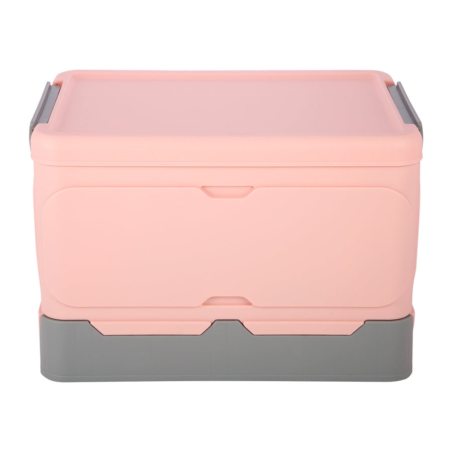 Foldable Storage Box, ROSELIFE Student Books Storage Box, 13.5" X 9.0¡° X9.0¡±, Middle,Pink