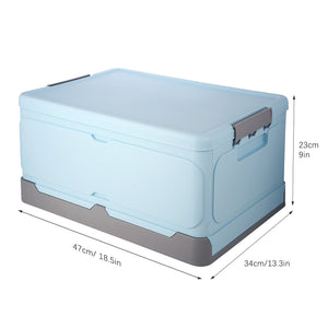 Foldable Storage Box, ROSELIFE Student Books Storage Box, 18.5" X 13.5¡° X9.0¡±, Large,Blue
