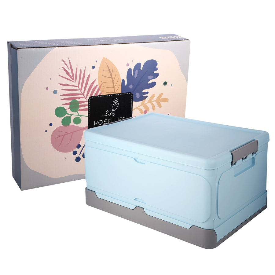 Foldable Storage Box, ROSELIFE Student Books Storage Box, 18.5" X 13.5¡° X9.0¡±, Large,Blue