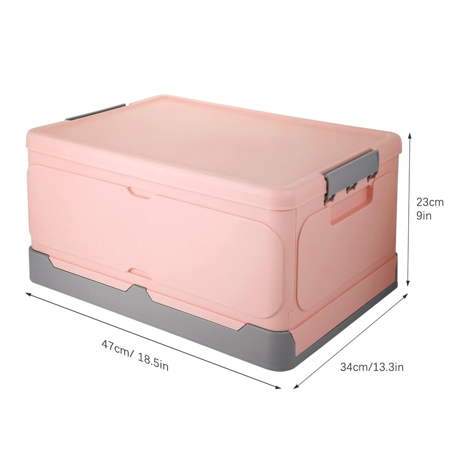 Foldable Storage Box, ROSELIFE Student Books Storage Box, 18.5" X 13.5¡° X9.0¡±, Large,Pink