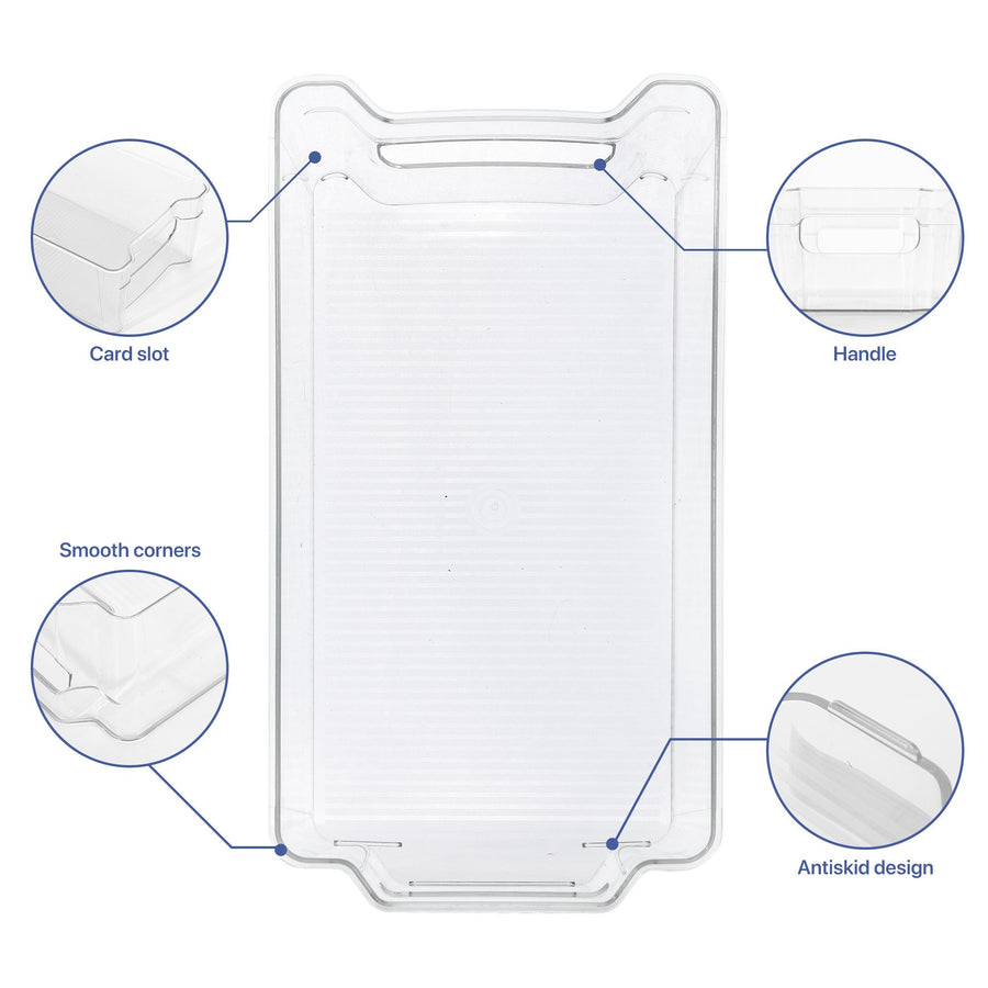 Vegetable and fruit isolated storage 11.8"x6.3"x3.5"fit for refrigerators kitchens