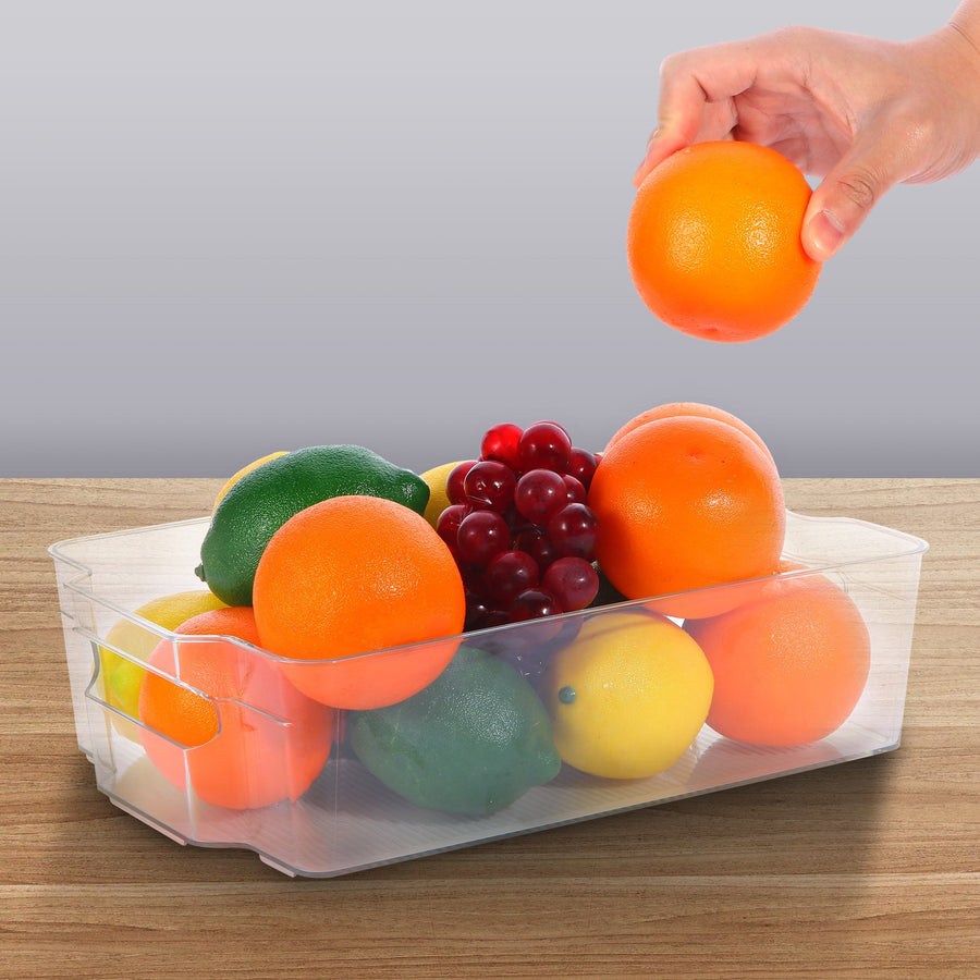 Vegetable and fruit isolated storage 12.6"x8.6"x3.5"fit for refrigerators kitchens