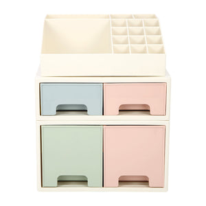 Stationery Organizer , Roselife Multifunctional Desk Storage Box Set, [TAD-02] w/ 4 Drawers + 16 Slots