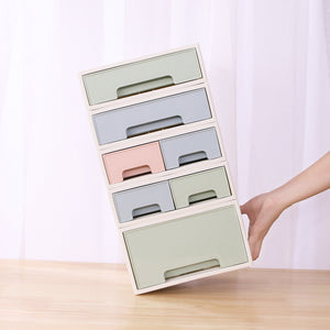 Stationery Organizer Box, Roselife Multifunctional Desk Storage Box Set, [TBF-09] w/ 2 Drawers + 16 Slots
