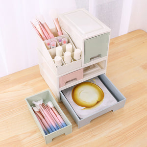 Stationery Organizer Box, Roselife Multifunctional Desk Storage Box Set, [TBD-04] w/ 3 Drawers + 16 Slots