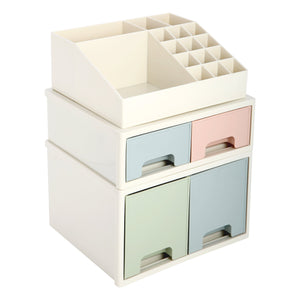 Stationery Organizer Box, Roselife Multifunctional Desk Storage Box Set, [TAD-06] w/ 4 Drawers + 16 Slots