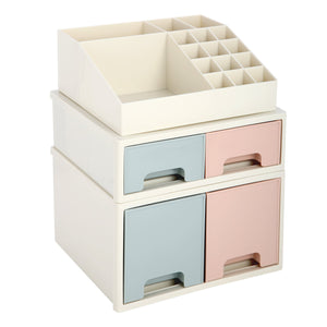 Stationery Organizer Box, Roselife Multifunctional Desk Storage Box Set, [TAD-10] w/ 4 Drawers + 16 Slots