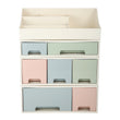 Load image into Gallery viewer, Organize storage box for multi-scene use, ROSELIFE [TADE-02] Desktop Organizer, 4 Pieces 7 Drawers, 5 Slots, Blue, Pink and Green Assortment
