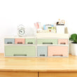 Load image into Gallery viewer, Organize storage box for multi-scene use, ROSELIFE [TBDE-05] Desktop Organizer, 4 Pieces 8 Drawers, 5 Slots, Blue, Pink and Green Assortment
