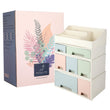 Load image into Gallery viewer, Organize storage box for multi-scene use, ROSELIFE [TADE-02] Desktop Organizer, 4 Pieces 7 Drawers, 5 Slots, Blue, Pink and Green Assortment
