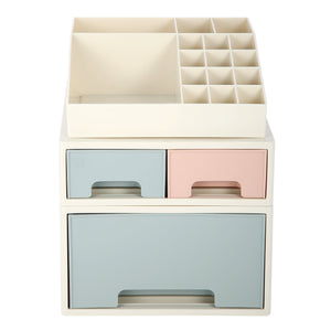 Stationery Organizer Box, Roselife Multifunctional Desk Storage Box Set, [TAF-07] w/ 3 Drawers + 16 Slots