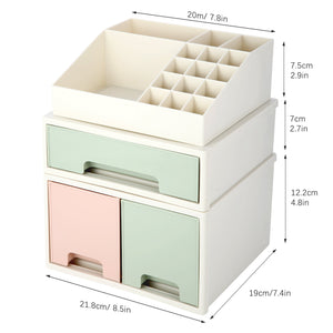 Stationery Organizer Box, Roselife Multifunctional Desk Storage Box Set, [TBD-12] w/ 3 Drawers + 16 Slots